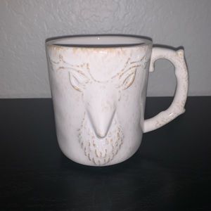 Rare Anthropologie Kylo Deer Stag Stoneware Mug